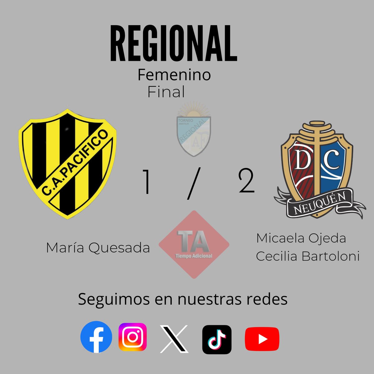 TAdicional_'s tweet photo. 🍷La vinotinto fue por la mínima 🍷

Confluencia golpeó primero en la ida y buscará sellar su clasificación de local ante las Decanas.

#Regional #Femenino #TiempoAdicional https://t.co/IlTngEqotG
