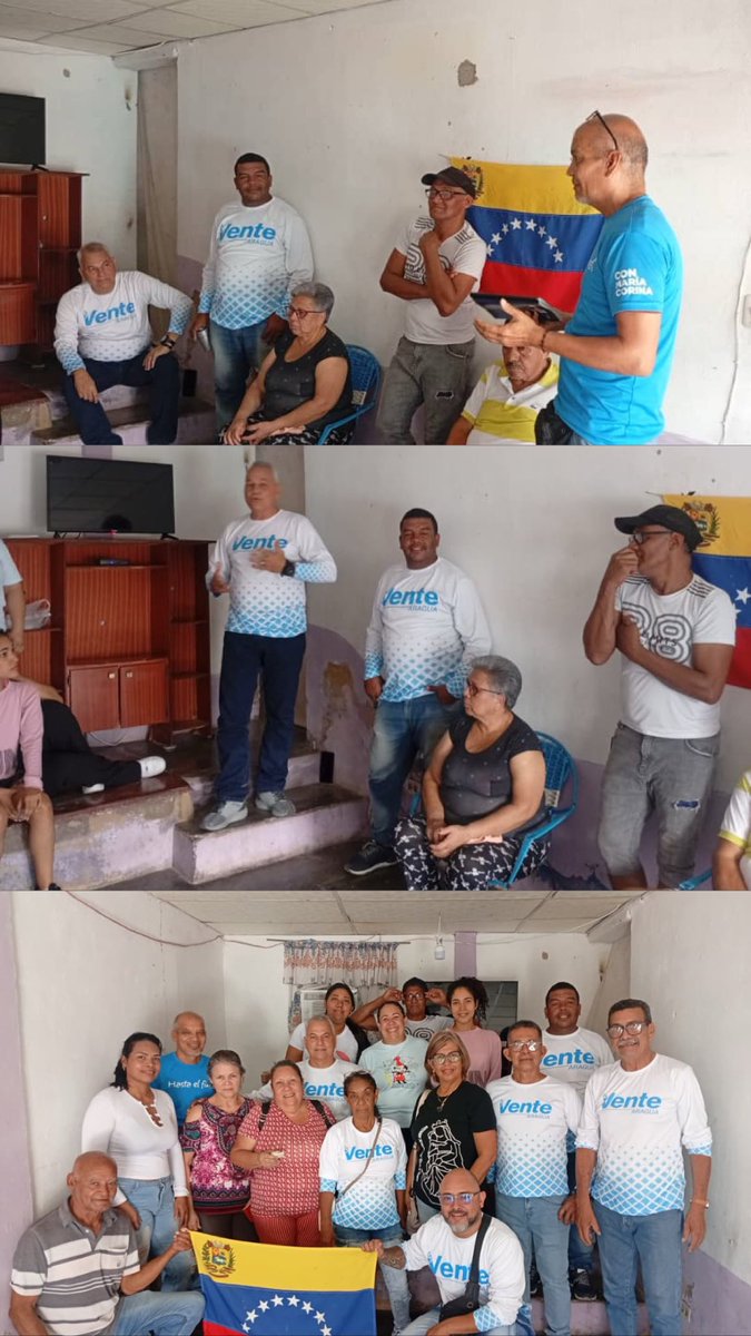 VenteAragua's tweet photo. ¡La fuerza ciudadana se sigue organizando en Aragua!
Desde los municipios Sucre, Ribas y Bolívar, nuestros equipos y Colegios Ciudadanos continúan afinando la organización y fortaleciendo la unidad. 

¡Con trabajo y convicción, estamos listos para conquistar la democracia! https://t.co/boBhY4gfbj