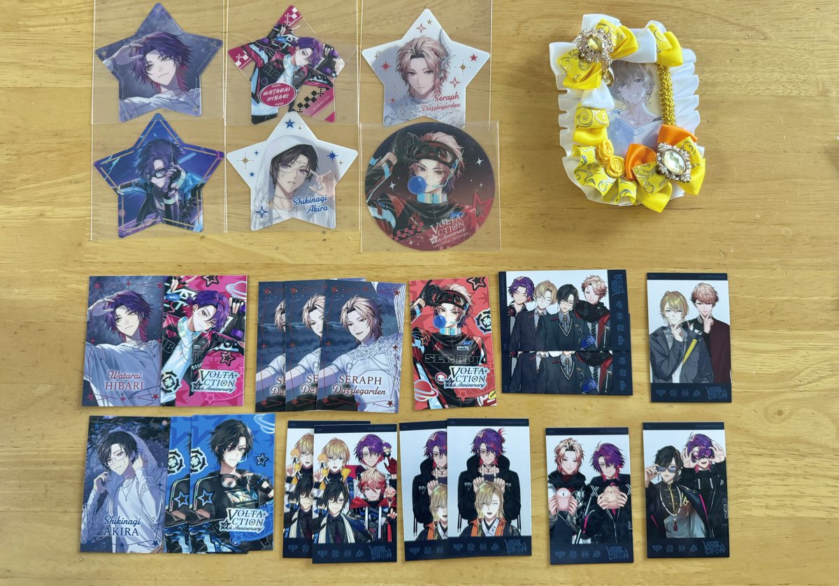 ngs0811's tweet photo. 【交換】
にじさんじ VOLTACTION 4周年 4th Anniversary  チェキ風カード 特典 コースター 星型カード

譲》画像1 (撮影後スリーブにて保存)

求》画像2.3
※🟪単体のものは他含む交換
※チェキの集合は1点のみ

郵送での交換
2点〜纏めて優先

お気軽にご相談ください🙇🏻‍♀️ https://t.co/hXRgRyBkTA