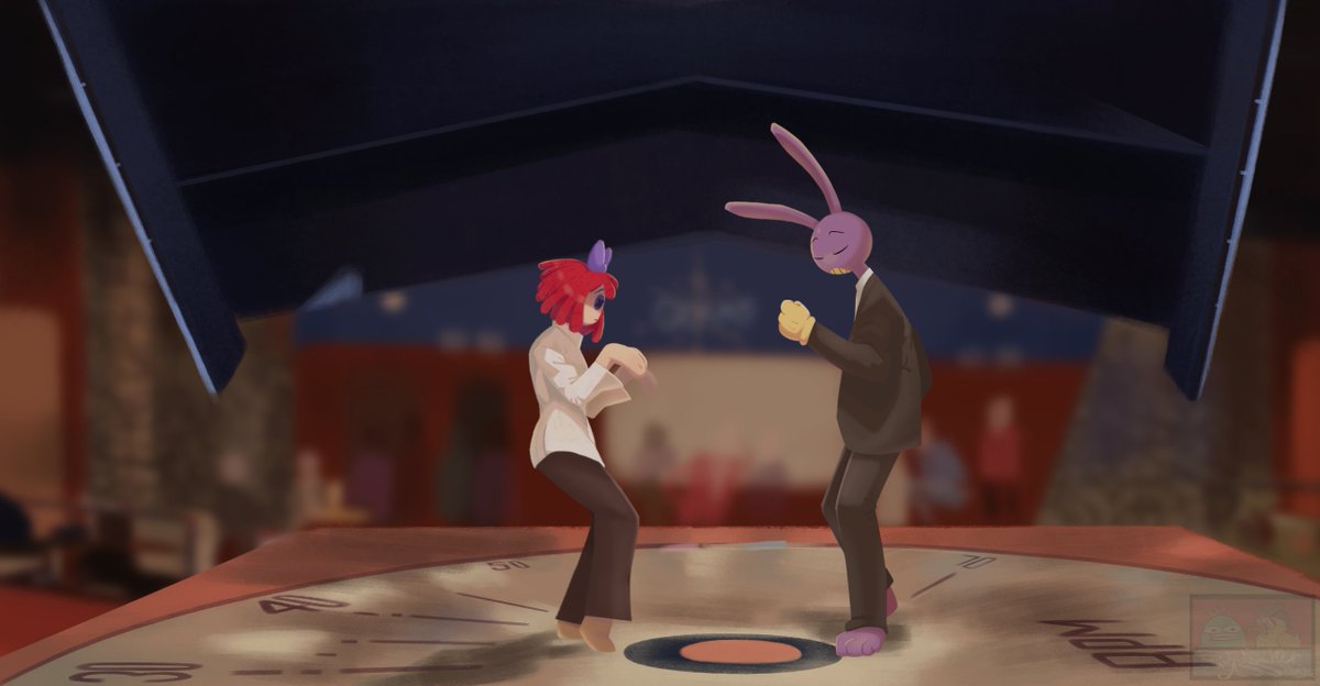 _Rocker_Duck's tweet photo. TADC x Pulp Fiction 
#tadc #jax #pomni #fanart #ragatha #art https://t.co/MnKJzd65ru