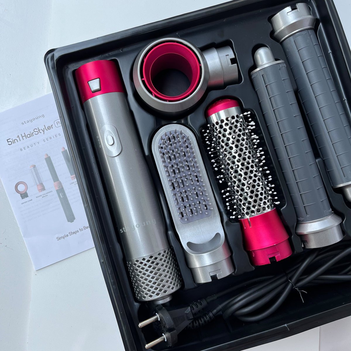 sushaytrash's tweet photo. wts preloved 5 in 1 hair styler stayoung c1 plus
good condi, no minus, kelengkapan box✅️
280k bisa oyen

wts wtb hairdryer hairtool curling iron https://t.co/4tjiki6Vz0