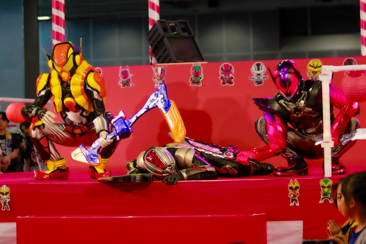 gr_9__'s tweet photo. 3号ライダーコンビ
 #スーパーヒーロー夏祭り https://t.co/0Hxlib8fLN