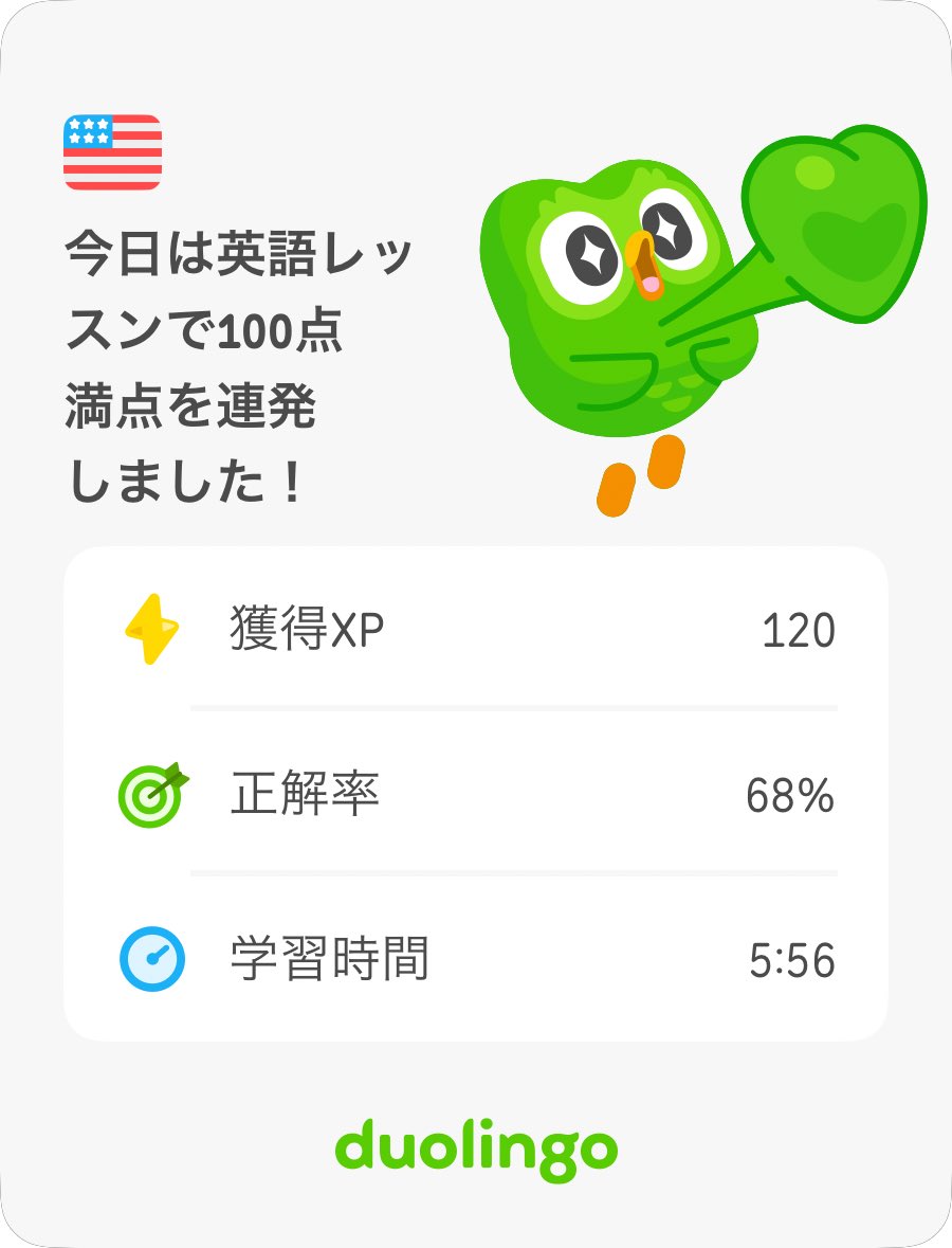 lunomoooo's tweet photo. おはようございます
今日も電車の中で英語学習してます

#duolingo #英語学習 https://t.co/eoeXicMZMQ
