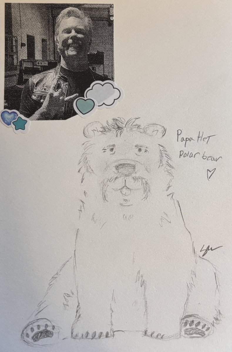 HEARTPAPAHET's tweet photo. my version of jam as a polar bear … silly sketch https://t.co/gY02R90xkO