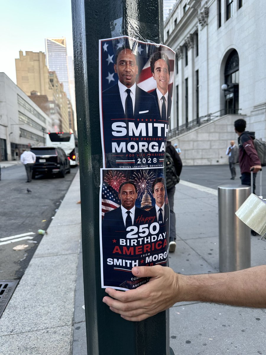 tomaddessi's tweet photo. @stephenasmith you’re running for POTUS whether you like it or not pal @riskdeity for VP https://t.co/vbWDZyfF02