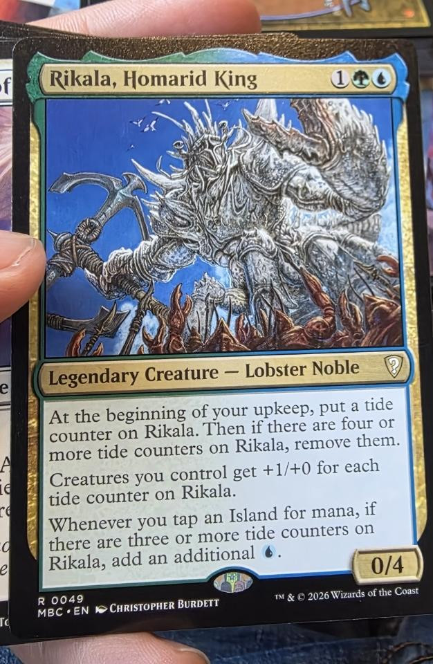 UntapDeck's tweet photo. Been about 2 years since we last saw a Homarid, and MTG drops a king on us (╯✧▽✧)╯

You know what? For those who don't know these cute lil' crustaceans take a gander at https://t.co/GWpGq619I0

#magicthegathering #mysterybooster https://t.co/8l27dNOhpL