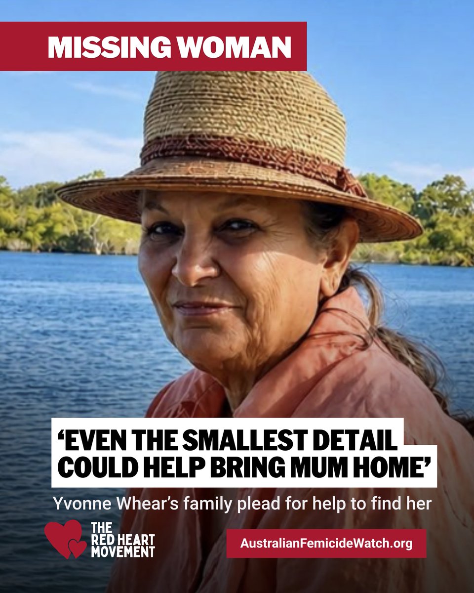 ShereleMoody's tweet photo. Yvonne Whear went missing in February of 2026 from the Murwillumbah area and police say she did not do so voluntarily. 
STORY: https://t.co/0certW0Amr https://t.co/tEHXm223L4