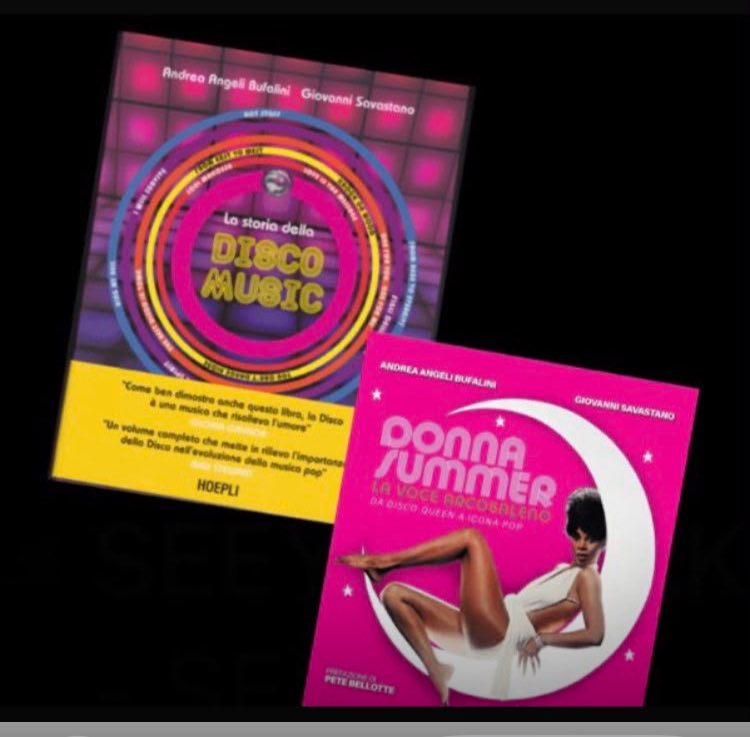AndreaAngeliBuf's tweet photo. Martedì 4 agosto dalle ore 19.30 al #ParcoMarconi Roma presenteremo i nostri libri #LaStoriadellaDiscoMusic e #DonnaSummer #voce #Arcobaleno @GiovSavastano Sfidando il caldo …Vi aspettiamo! 👍😉🎶#Discomusic #Funky #salsoul #PhillySound #Eurodisco https://t.co/40SHVEhT9T https://t.co/182NGJ4nCC