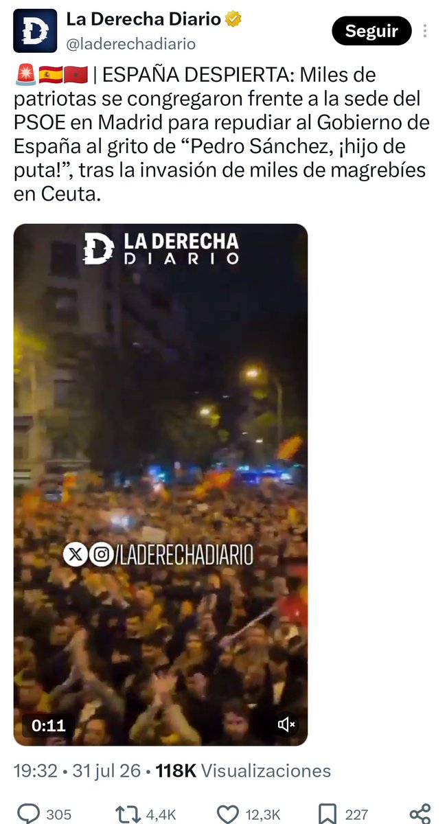 JulianMaciasT's tweet photo. La Derecha Diario de Javier Negre y el periodista Eduardo Feinmann usaron un vídeo de hace años en ferraz haciéndolo pasar por una manifestación actual contra Pedro Sánchez.
Profesionales de la mentira y la manipulación. https://t.co/j956XGtnLz