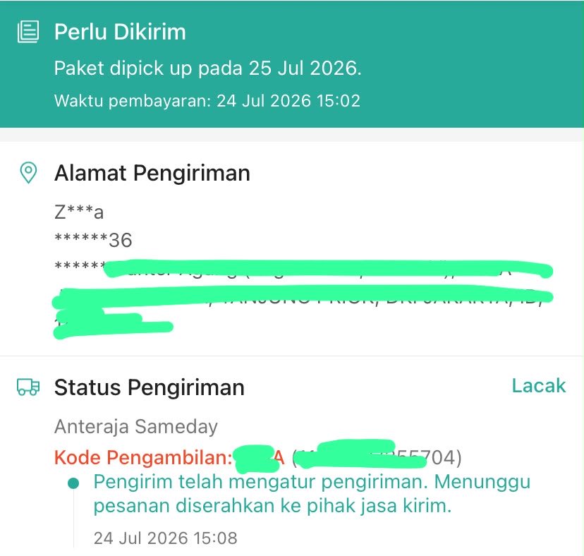 Sebrianalamsyah's tweet photo. Ini gw gangerti paket ini paket jualan gw ga dipickup sama sekali @anteraja_id @AnterajaCare udah hari ke 10, udah lapor cs shopee @ShopeeID  juga jawaban template hadeh. Yang punya toko dishopee saran gw matiin aja ini @anteraja_id ga beres. https://t.co/YGtB2gYVGl