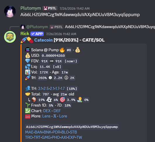 PastelAlpha's tweet photo. lil update on Catecoin:

$CATE 91K > 35M (385x)

pls post your cutest cat pics in the comments to win a free trial to Pastel Meowlpha 😻 https://t.co/WbX0hgkcFd