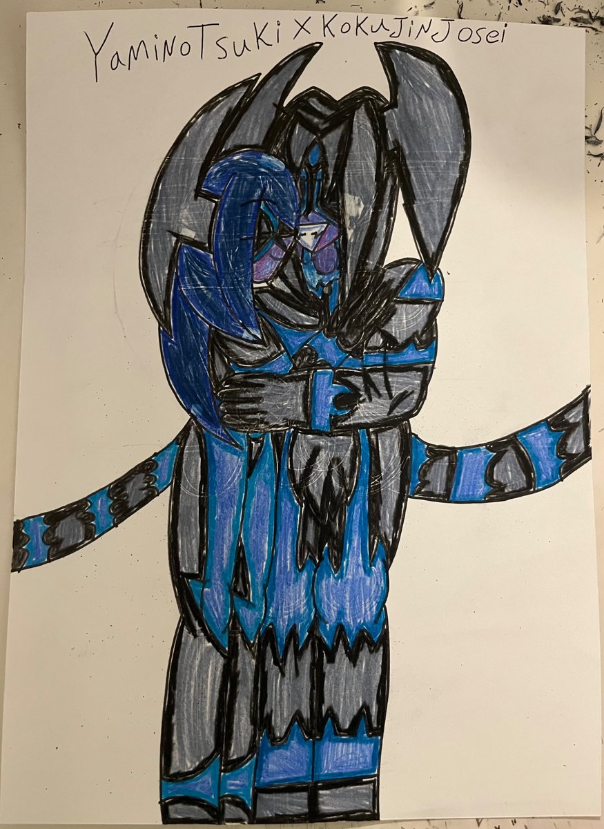 BlueVampirefox's tweet photo. Yaminotsuki x Kokujinjosei for your timeline. #Demonboy #Demongirl #DemonxDemoness #Monsterboy #Monstergirl #Animeart #Animeartwork https://t.co/CO4VftfuMN