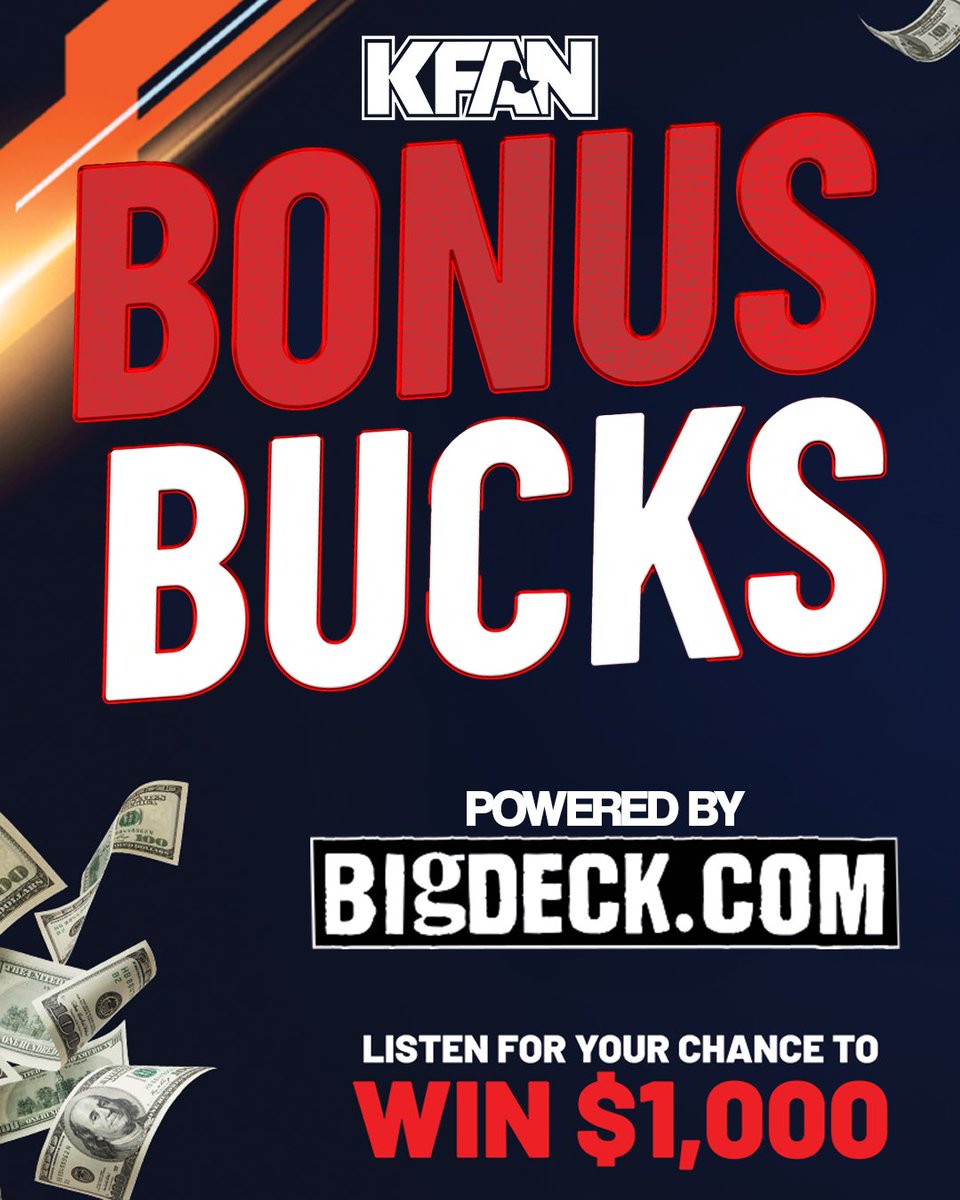 KFAN1003's tweet photo. The FAN and https://t.co/m6G6auACks want to give you a shot to win $1,000 with the National Cash Contest!

Listen for a new keyword every hour, then head to https://t.co/lEI6hgFJzG to enter and YOU could be NEXT to win $1,000!!!

🎧: https://t.co/2PimaguYFK https://t.co/BEYxobzWlx