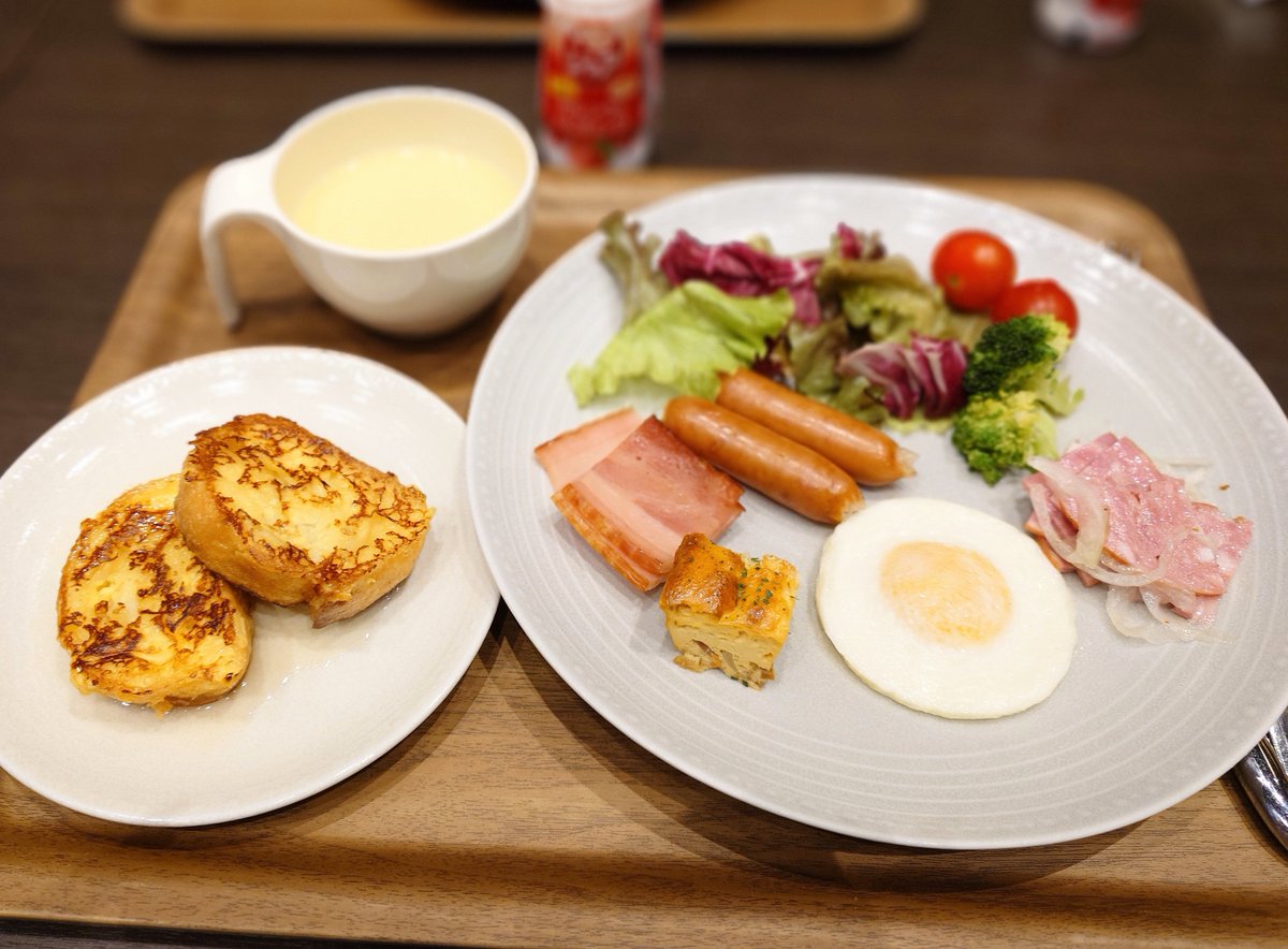 chie666hyde's tweet photo. 朝食🍴✨

#朝ごはん
#ニューアカオ https://t.co/TJAyCoMtkU