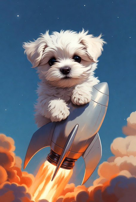 Bruno the White Puppy tweet media