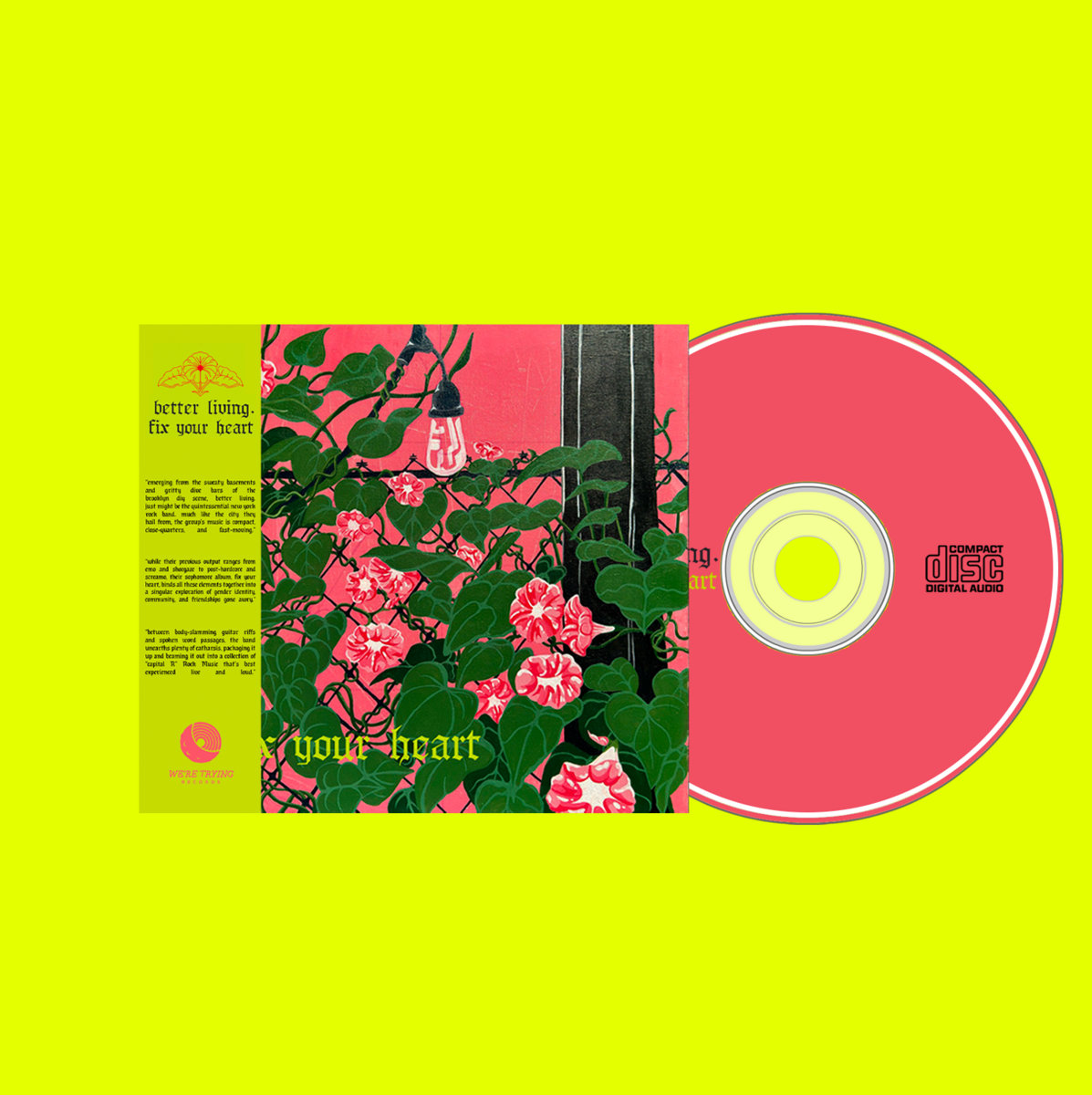 weretryingrec's tweet photo. ✨ TONIGHT ✨

.@betterlivingdot releases their sophomore album – 'fix your heart' 💔

Pre-order it on tape/CD and pre-save it digitally before it's too late ⬇⬇

https://t.co/ZVHBnI2ltP https://t.co/O4vHSLeoRJ