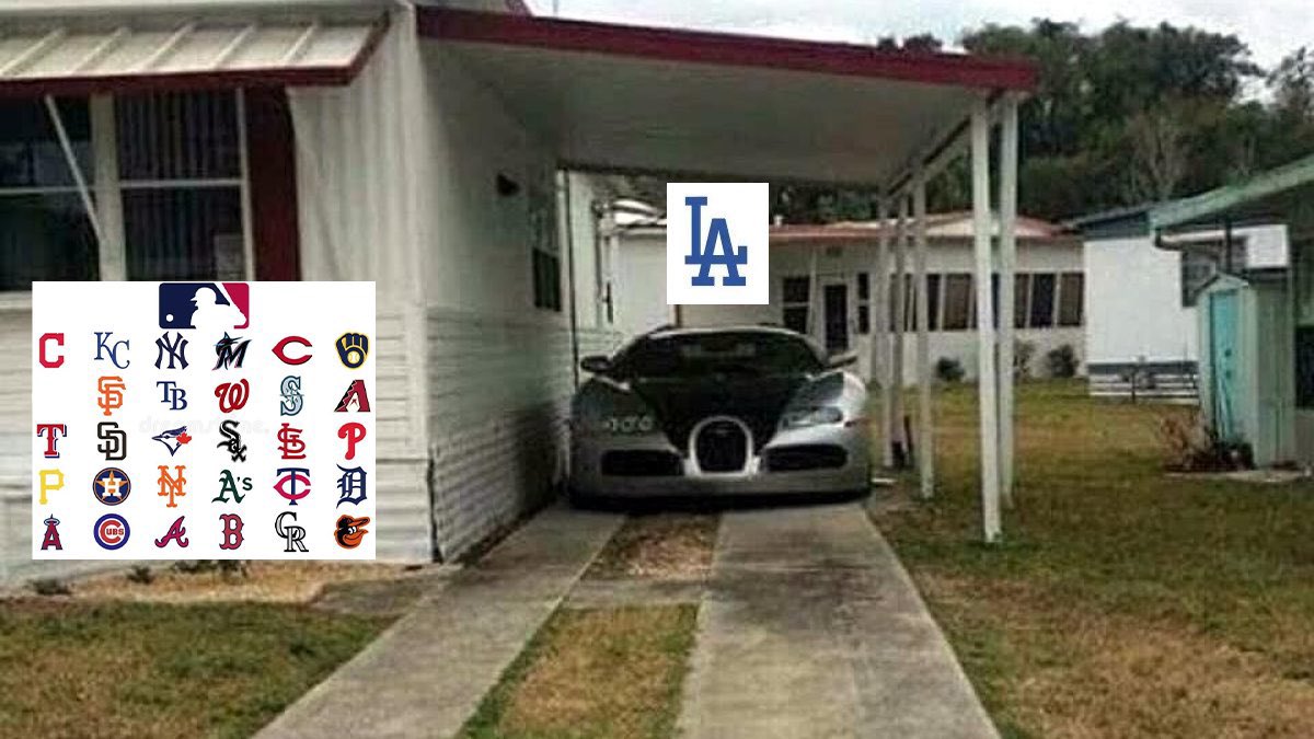 TrodeeBoy13's tweet photo. The Dodgers live series collection in MLB The Show 27 compared to every other team https://t.co/q5GiOcoVH7