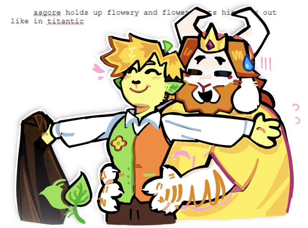 drufych's tweet photo. i HAD to draw something inspired #flowerking? #deltarune https://t.co/jToZEycuQk