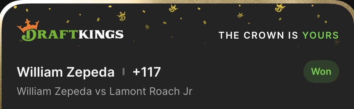 razoramon8's tweet photo. First bet back yesterday and had to go in on a boxing lock easy money back to this shit 🎯 https://t.co/SlmPela9sC