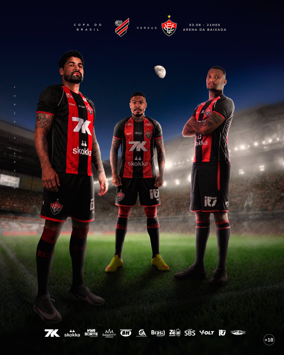 ECVitoria's tweet photo. AVANTE, MEU LEÃO! 🔴⚫🦁

🆚: Athletico Paranaense
⏰: 21h00
🏟: Arena da Baixada 
📺: TV Vitória (React), Sportv, GETV e Premiere
🏆: Oitavas de Final da Copa do Brasil (ida)

#PegaLeão #ForçaEnergiaAxé #CopaDoBrasil2026 #JogaremosJuntos https://t.co/0zjwFpoQhw