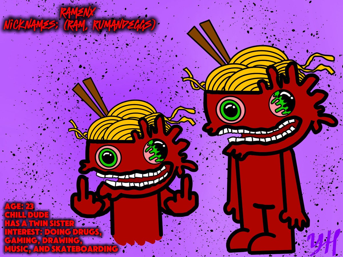 RAM3NX_'s tweet photo. My first character sheet

#digitalart #originalcharacter #oc #ramen #characterdesign #charactersheet #goofycharacter #art #doodle https://t.co/EDfjgczykw