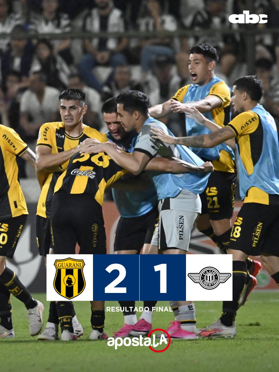 ABCDeportes's tweet photo. ¡GUARANI LO DA VUELTA!

➡El Aborigen revirtió el marcador adverso y derrotó a Libertad para llevarse los tres puntos.

#ABCDeportes #ElJuegoQueSentimos #730AM https://t.co/dTY3YvanON