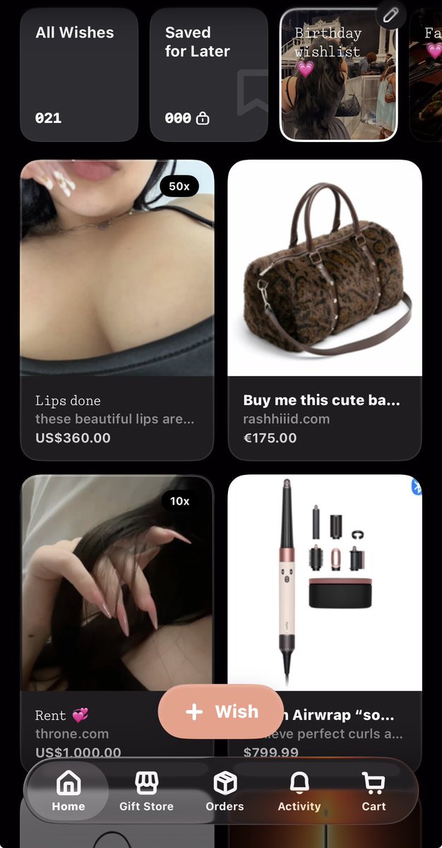 hotsierra20's tweet photo. Birthday wishlist updated! 
https://t.co/hvsqodSAWX Check out my profile on Throne!

#throne https://t.co/SSLsDAkyum