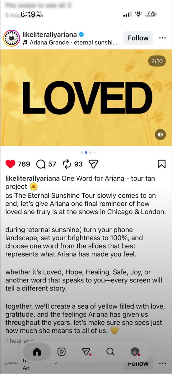 ArianatorAmy_'s tweet photo. 💛‼️One Word for Ariana!!! ‼️💛
🚨FAN PROJECT🚨 
by likeliterallyariana on IG

tysm @deargrnde for sharing this!!!! 
‼️Please RT/share to spread the word!!!‼️ https://t.co/ClXKDSTXO7