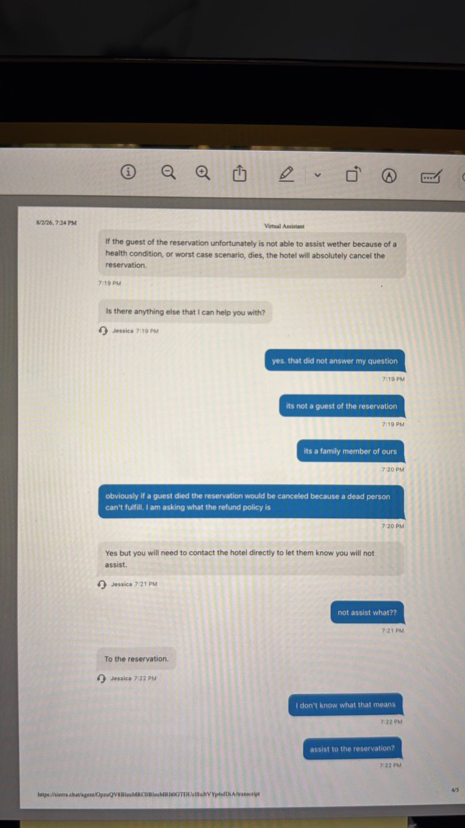 Jenne_Beee's tweet photo. @Hyatt @HyattConcierge @ZivaZilCapCana

Thanks that was super unhelpful 
(Oh &amp; then they abruptly ended the chat) https://t.co/1FsIsFJgoV