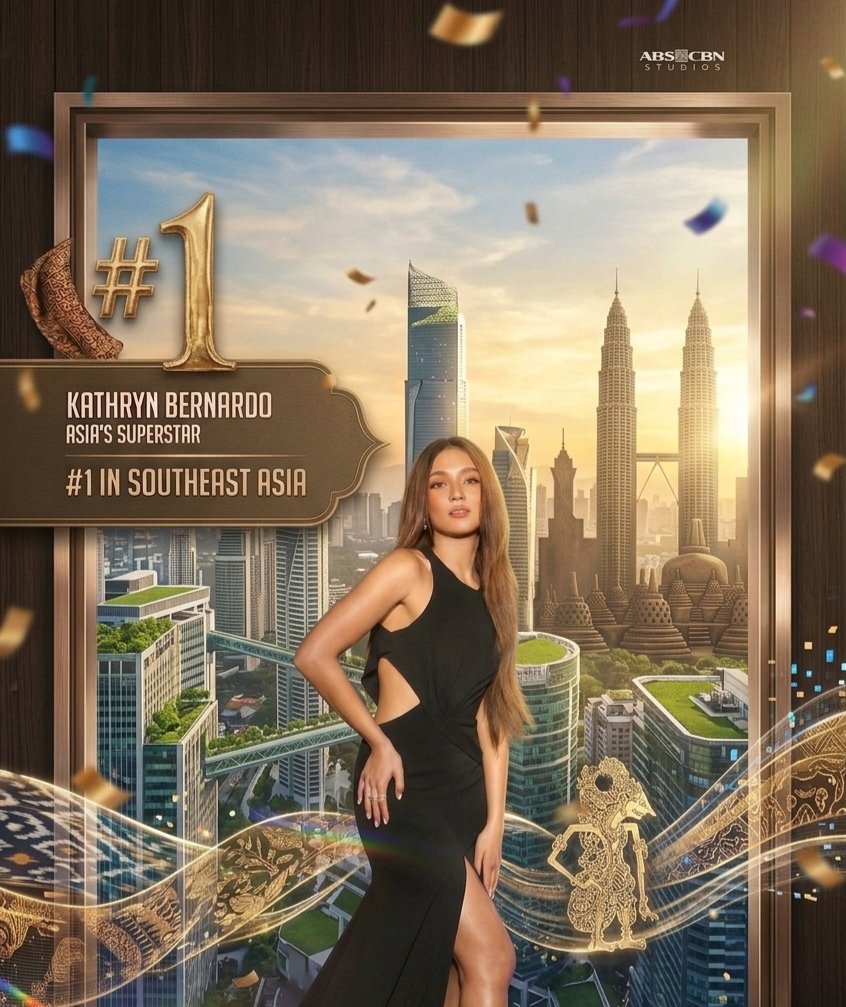 amancio64038's tweet photo. Top 1 once again!  👑✨ Out of the 25 celebrities from the Philippines, Indonesia, Malaysia, Vietnam, and Singapore, Kathryn Bernardo leads the list, and she's also the highest ranked among the six Filipino celebrities included. So well deserved. 🇵🇭💛👏🎊

#KathrynBernardo 🔥 https://t.co/Ao9Wm4lBt1