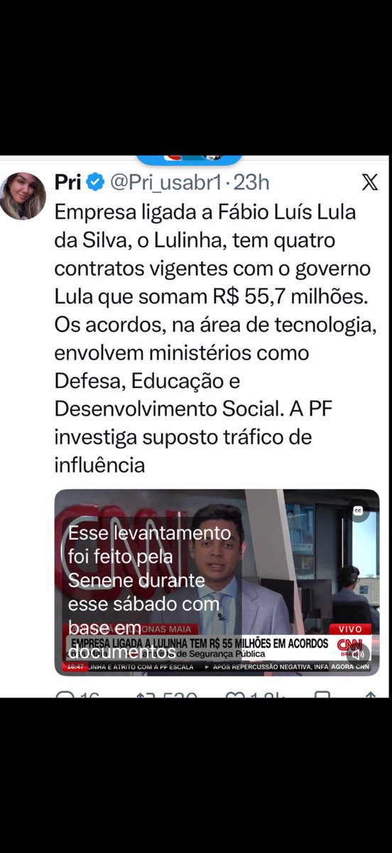 fortuna_edu's tweet photo. @plantaobrasil1 Acorda e veja que o Drible da Vaca não deu certo e tentam excluir Lulinha do Escândalo mas não conseguem kkkk
VERGONHOSO https://t.co/8GVGxdTLrq