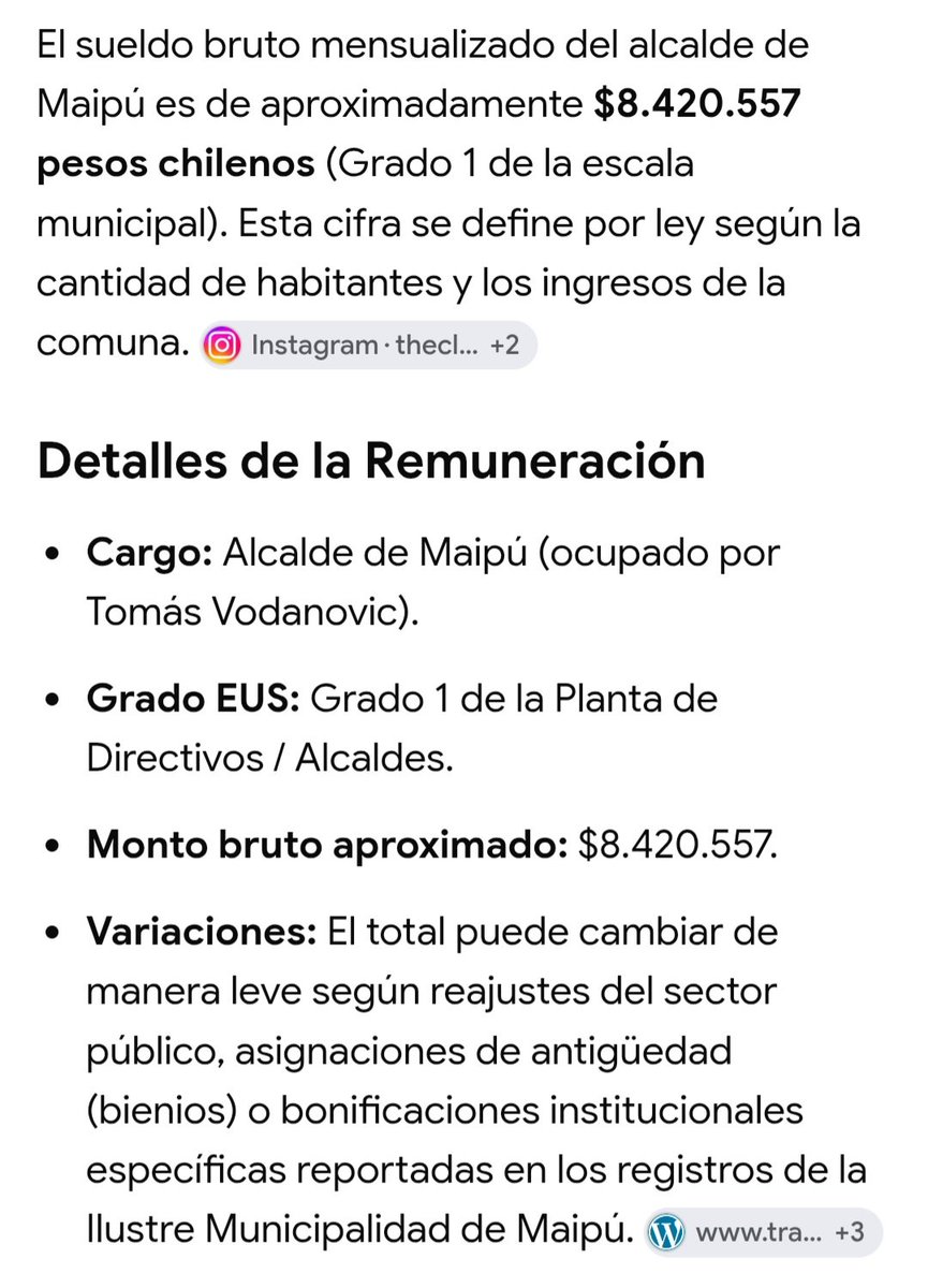 Nachoetherno's tweet photo. Este es el sueldo del alcalde de Maipú, don Vodanovic, pero el odia a los super ricos, no te dejes engañar por estos sinvergüenzas caras de Jackson.. https://t.co/la6LcKJdbr