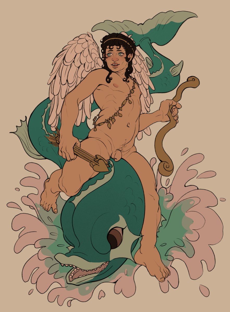 ranrandraws's tweet photo. eros flat color wip ^_^ 🐬🪽🏹
#greekmythologyart https://t.co/2gw9uzLFkB