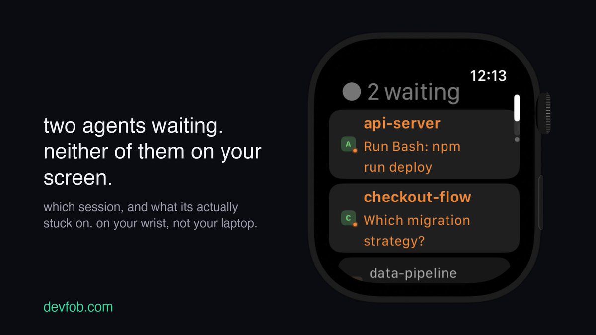devkeyfob's tweet photo. this is the good version. the bad one is coming back after the whole film and finding it sat on a permission prompt since the opening credits. thats what made me put the sessions on my watch, i can see somethings waiting without going back to the desk https://t.co/qnTi4UiNvh