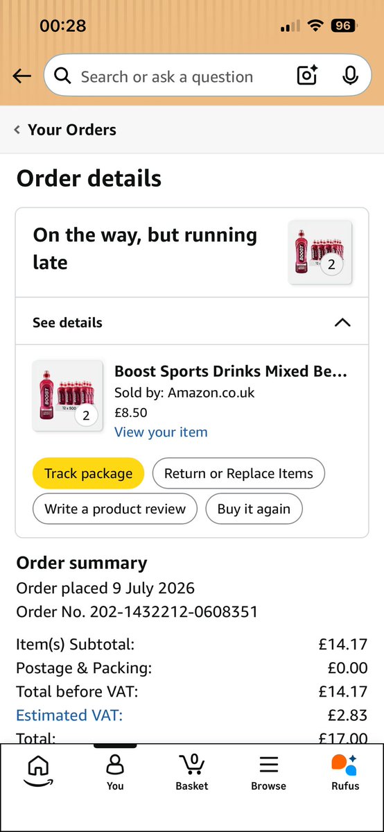 callummack38923's tweet photo. @AmazonHelp any chance it’s delivered any time soon? Been waiting for a month and paid for next day delivery https://t.co/ukE08RYVU5