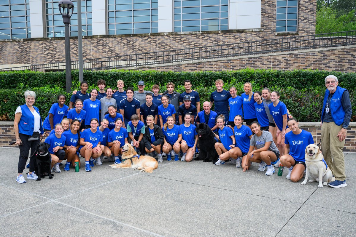 DukeWSOC's tweet photo. We’re so pumped to launch the Kicks for Kids initiative this season along with @DukeMSOC in support of Pets at Duke, a service of the Duke Cancer Patient Support Program! 

Story - https://t.co/OlEA7kODZx
Support - https://t.co/IpgSwHzW5q https://t.co/cWivxSXndp