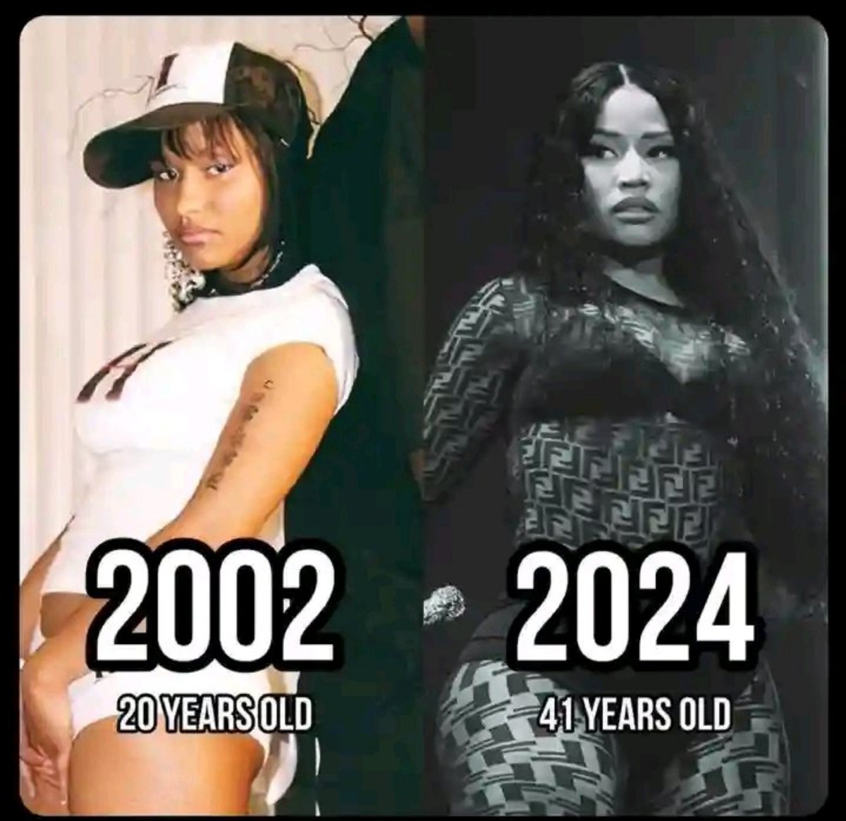 DetroitEminaj's tweet photo. She really hasn't aged a day it's insane https://t.co/9rdHFCtT62