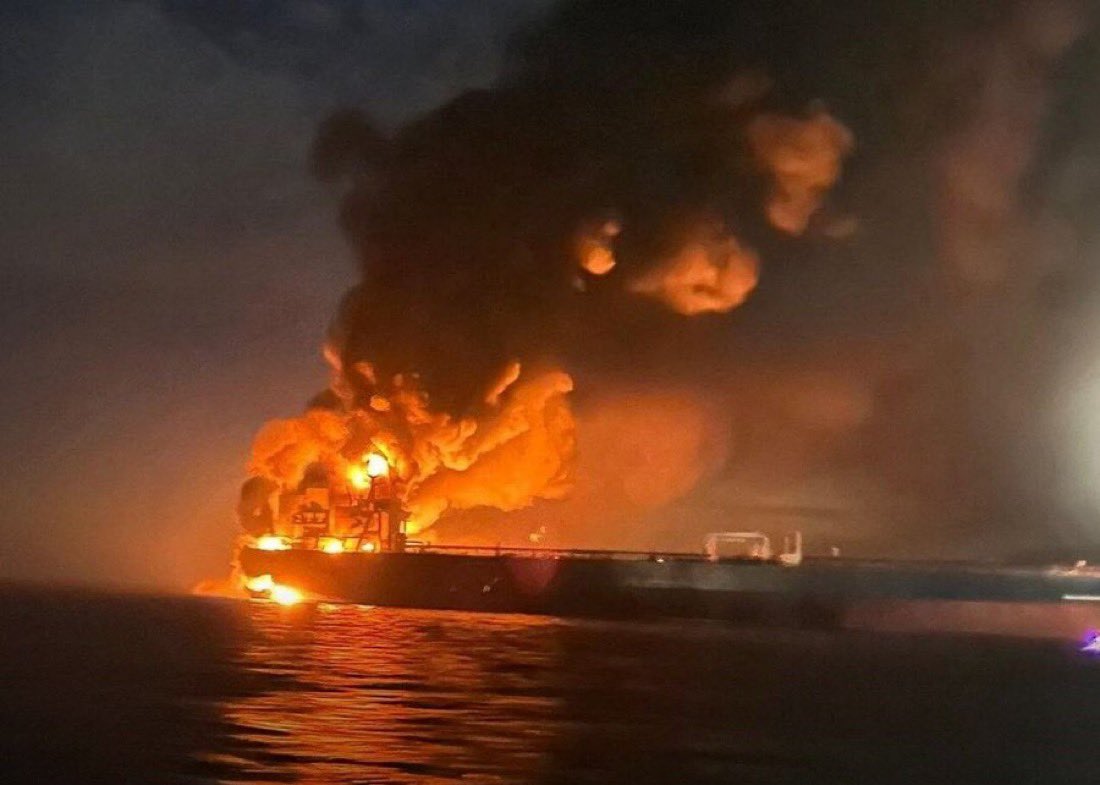 krassenstein's tweet photo. After Trump claims we will negotiate with Iran, at their request, hours before the futures market opens, it appears that Iranian forces may have just attacked another ship near Oman. 

God, we are getting embarrassed. https://t.co/62ZTgLChAy