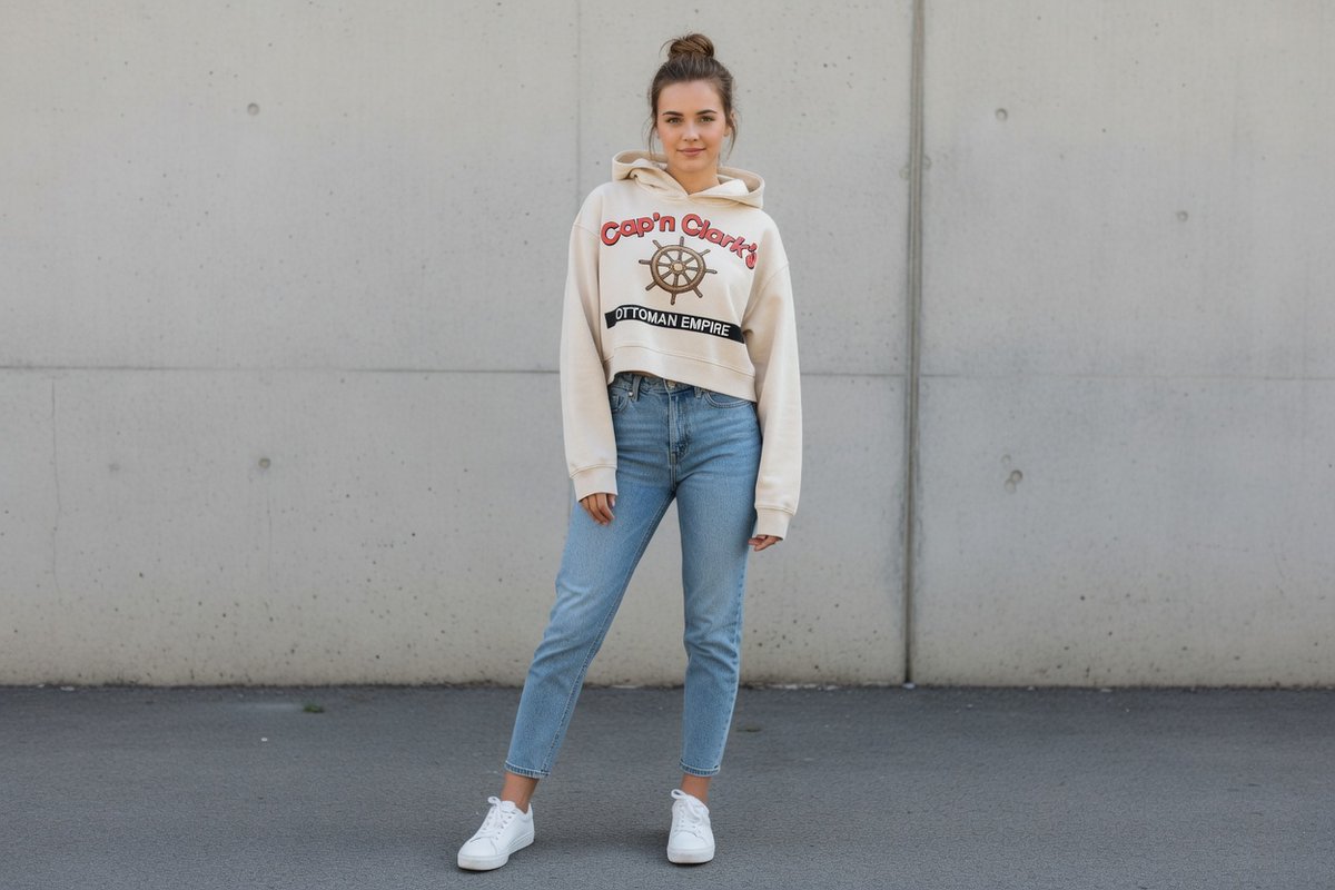 KarmaAshraf14's tweet photo. #TShirt #F

New drop: Cap'n Clark’s cropped hoodie

Cream oversized crop, ship wheel print, Ottoman Empire detail.
Soft premium feel – perfect streetwear fit.

Who’s grabbing this one?

#BoldThreads
#BoldThreads #CapnClarks #CroppedHoodie #Streetwear #ForSale https://t.co/mFUah8snaQ