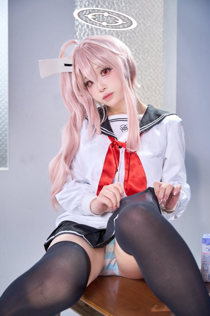 Himei_cyan's tweet photo. Cosplay 
ブルーアーカイブ：柚鳥ナツ

先生、おはよう〜

#ブルーアーカイブ 
#ブルアカ 
#BlueArchive https://t.co/icYrPKgiMc
