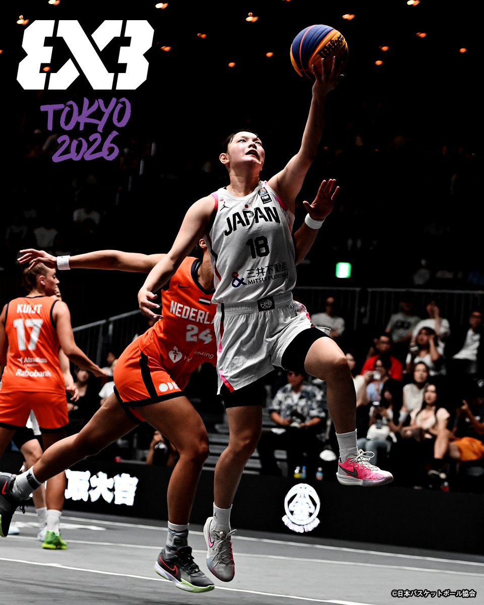 JAPAN_JBA's tweet photo. #AkatsukiJapan 3x3女子日本代表
🔥FIBA 3x3ウィメンズシリーズ2026 #3x3WS
🗼東京STOP🗼DAY2レポート
📝「毎試合毎試合挫折し、その度に成長していくことを繰り返しています」野口さくら選手
https://t.co/qQhV18z6Rt

🎤前田有香ヘッドコーチ
「お客さんの声援が力になりました。日本代表はもちろん、三菱電機や桂（葵）選手のNeftchi SOCAR、TAKASAKIも同じです。みんなが一生懸命取り組んできた3×3を、日本の皆さんに見せたいという選手たちの思いが伝わったからこそ、会場に来た皆さんが応援してくれるとても良い大会でした」

🏀NEXT HOME GAME🏀
🍝高崎STOP
🎫チケット情報👉 https://t.co/yF8jxJAVwp
🗓️8月29日(土)-30日(日)
📍高崎アリーナ
🎌日本人選手出場チーム
3x3女子日本代表
3x3女子U24日本代表
TAKASAKI（FLOWLISH GUNMA）
三菱電機
Neftchi SOCAR

@jba3x3Official
#バスケ #日本一丸
@fiba3x3 @fiba3x3w