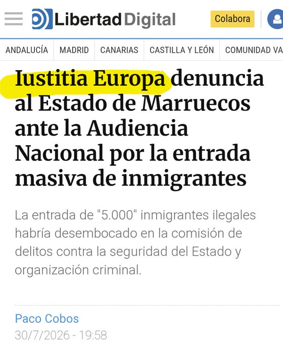 socialismoolib1's tweet photo. 🇪🇸#ESPAÑA #USA #GRANDPRIXTVE #UNABUENAVIDA @LMPARDOABOGADO

#Noticias 

🔫02/08/2026 DICTADOR #SÁNCHEZ #PSOE TRAIDOR pro DICTADURAS #SOCIALISTAS CHINA...

FACILITó GUERRA #INVASIÓN de #MARRUECOS DICTADOR #MOHAMEdVI  

#OKUPACIÓN de #CEUTA por 70.000 #MARROQUÍES #MOROS #MUSULMANES https://t.co/fCKLRkEb6H