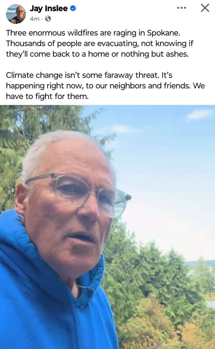 JimWalshLD19's tweet photo. Two different posts from earlier today. A study in contrast.
Curtis Graham is the husband of my legislative colleague Rep. Jenny Graham. Their house burned. They're OK, but he's devastated. Conservative guy, writing from the heart.
The former WA governor is a delusional grifter who's lately been peddling a wildfire "insurance" scam. Still thinks he can get some big DC job. Maybe the US Senate seat currently held by Patty Murray.
Which one is politicizing the fires?