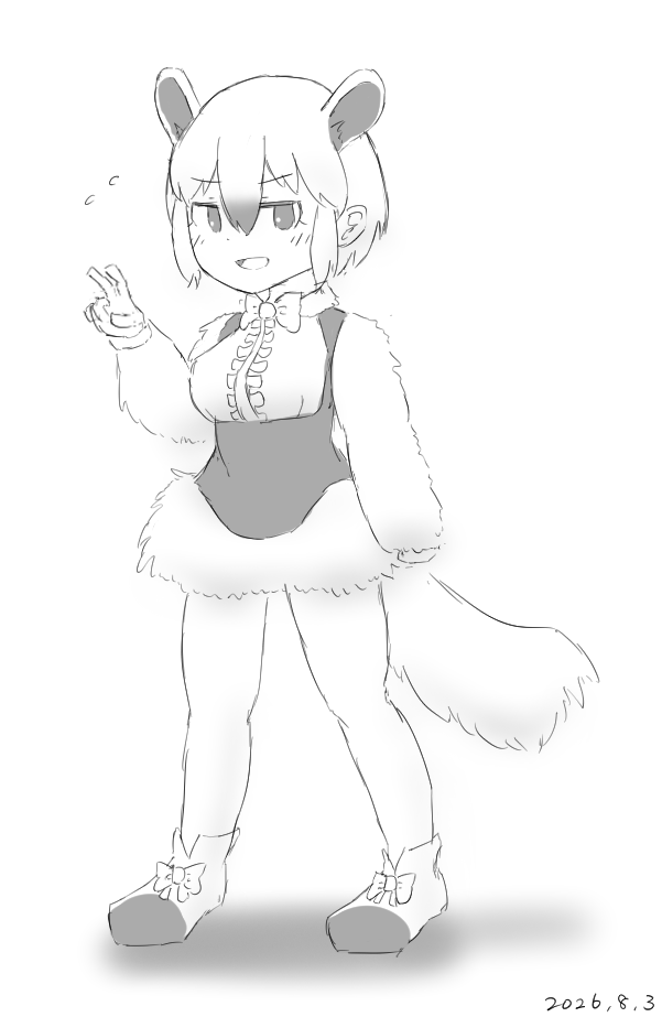 red_lyche's tweet photo. （らくがき）急にカメラを向けられてふにゃふにゃピースしかできなかったミナミコ
#けものフレンズ https://t.co/GkvkC86FlU