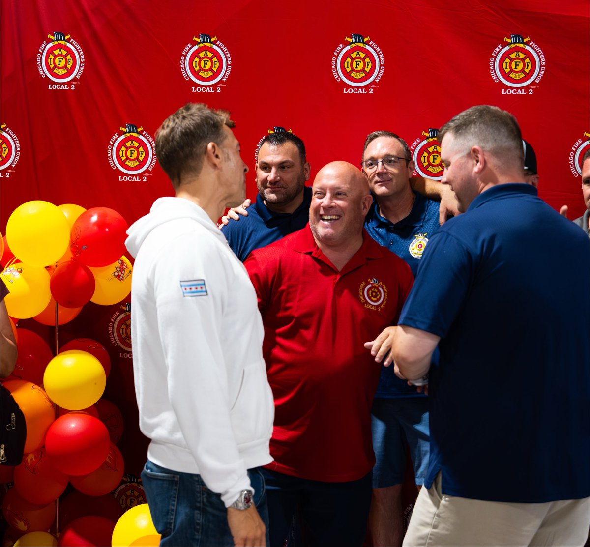 Giannoulias's tweet photo. Some weekends mark history, others start it. Grateful to spend a day celebrating 125 years with @CFDLocal2 and embracing what’s ahead for this city.
Here’s to leadership, heart, and hard work for Chicago.
#chicago #chicagofiredepartment #unionworkers https://t.co/ZStGOnOTlt