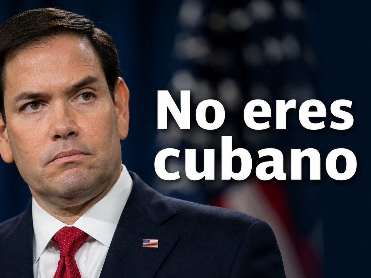 Tomas850320's tweet photo. No nació en Cuba
No conoce Cuba
No sabe nada de Cuba.
Marco Rubio no eres cubano.

#CubaResiste
#CubaEstáFirme https://t.co/YeVyBF4c1R