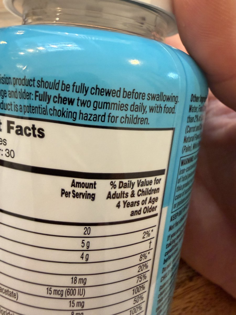 mikezoller's tweet photo. Noticed this on my son’s vitamins and…it’s in the fucking name. How can they let this happen. https://t.co/ZWmP0k6gG8