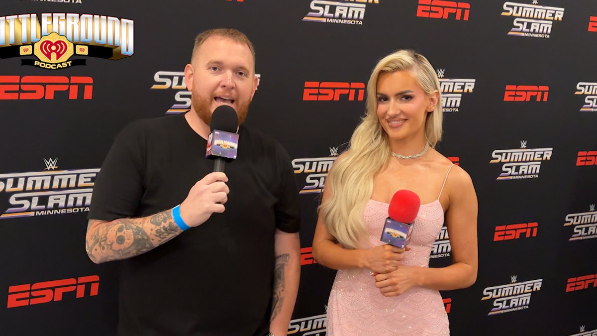 Q1063MaconGA's tweet photo. Blake Monroe on WWE’s Biggest Difference &amp; SummerSlam Drama | Q106.3 | Battle https://t.co/n1ac3ctV4F https://t.co/Pze9VcT69t
