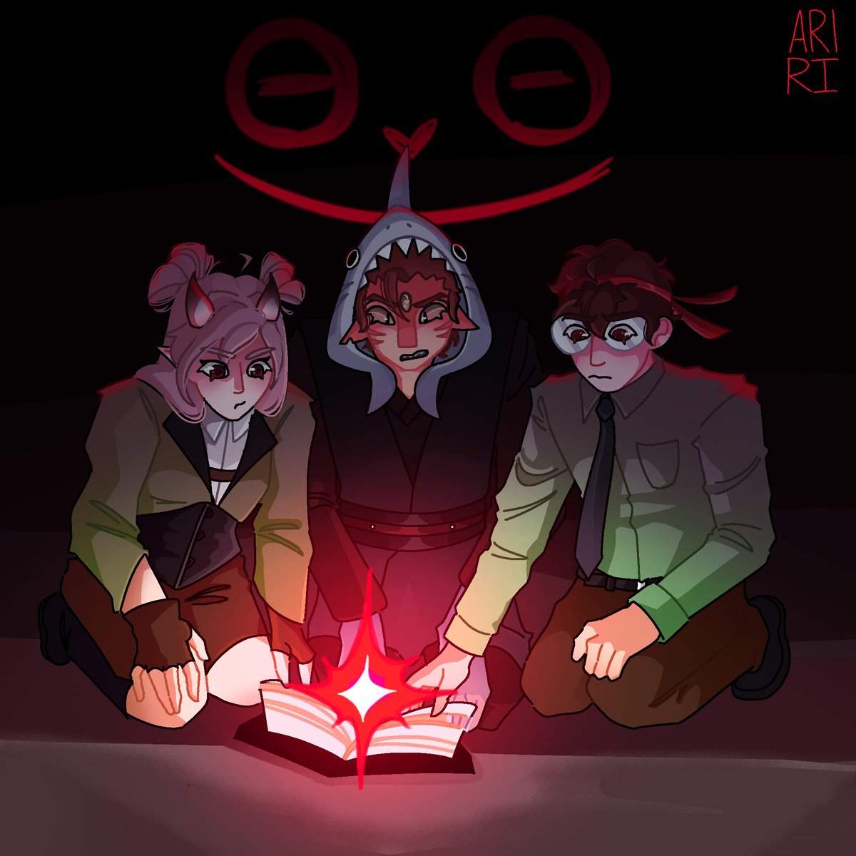 aririristoteles's tweet photo. "The Summoning"

Inspired by Nerdy Prudes Must Die. These are the nerdy prudes that need to die. 

UM I DON'T KNOW WHAT'S HAPPENING IN QSMP ANYMORE CAUSE I'VE BEEN AWAY FOR A WHILE... SO IDK IF IT'S LORE ACCURATE ANYMORE BUT I HAD A SKETCH SO I DREW

#sillytrio #qsmp2 #qsmp2art https://t.co/ATSFL0iVAI