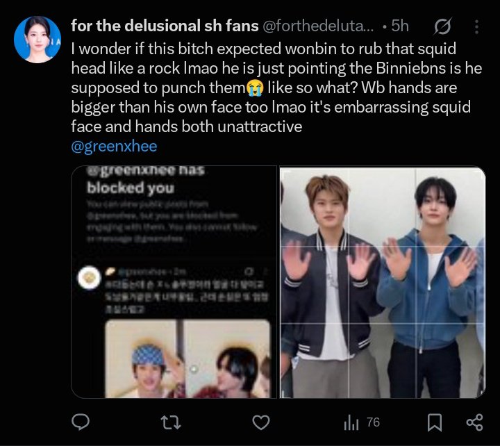 protectleesohee's tweet photo. 𝗛𝗘𝗟𝗣 𝗠𝗔𝗦𝗦 𝗥𝗡𝗕 ⚠️

https://t.co/08GLlOji7K

This acc belongs to the same person who has been continuously targeting 💂🏻‍♀️ and disturbing the fandom. Pls mass RNB this acc and don't forget to report them through KWANGYA 119 using the template we've shared. https://t.co/qNItbZzxgP